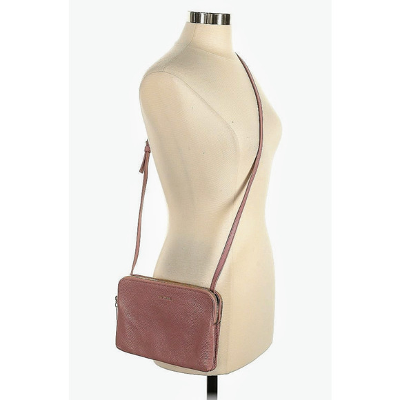 Ted Baker London Ciarraa Light Dusty Rose Grained Leather Crossbody Handbag - Picture 2 of 5